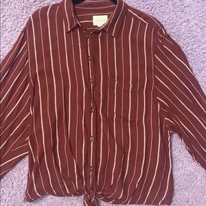 AE Striped Button Up Shirt